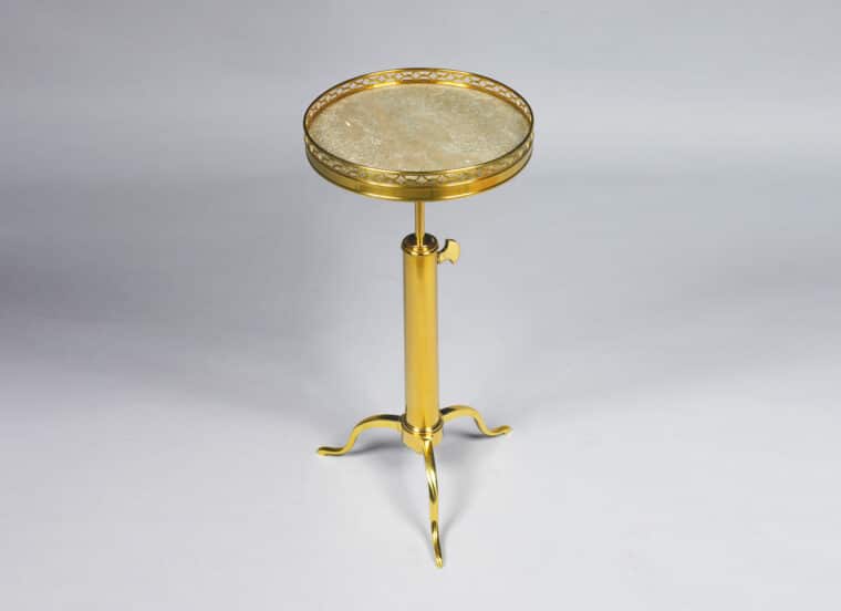 20th Century French Brass Gueridon Givenchy style