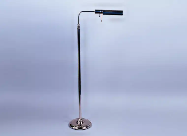 20th century French brass floor lamp