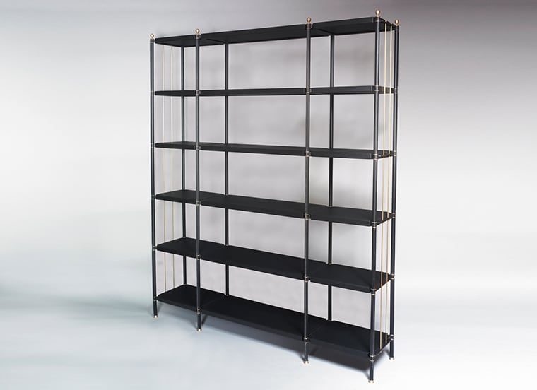 Adnet Leather Bookcase