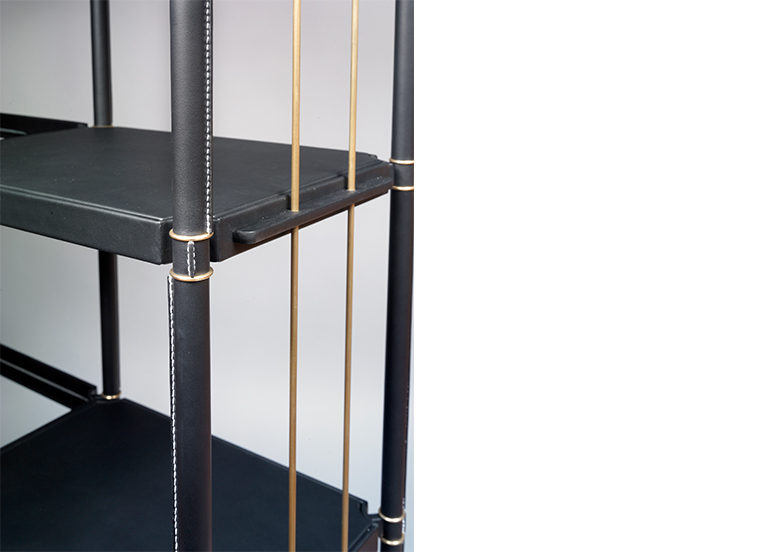 LEATHER BOOKCASE VOSGES INC