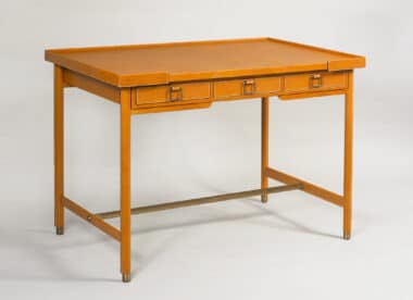 Adnet leather desk 3 drawers