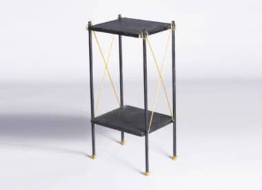 Adnet Metal Side Table