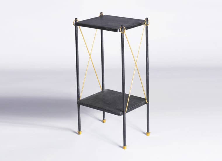 Adnet Metal Side Table