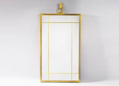 André Arbus Gilt Iron Mirror