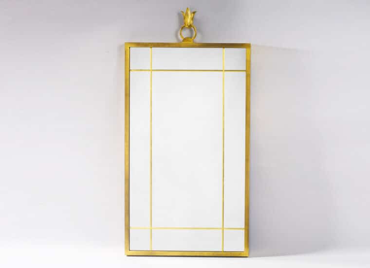 André Arbus Gilt Iron Mirror