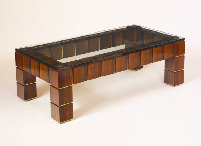 French Art Deco Makassar Coffee Table