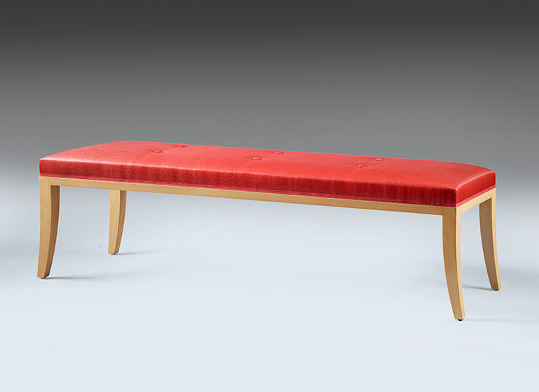 Art Deco Sycamore Bench