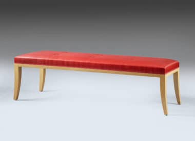 Art Deco Sycamore Bench
