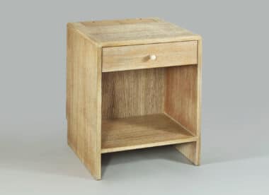 Art Deco Bedside Table Ceruse Oak