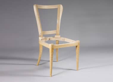 Art Deco chair ceruse Oak
