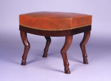 Consulate style Mahogany Stool