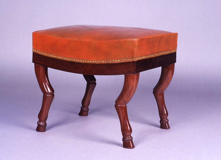 Consulate style Mahogany Stool