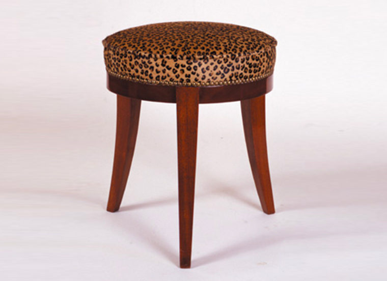 Directoire style mahogany stool