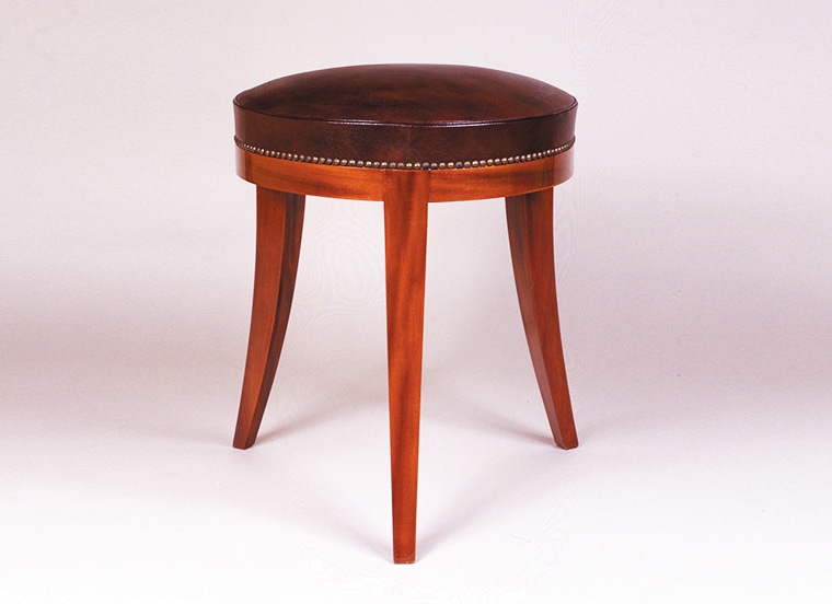 Directoire style mahogany stool