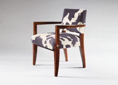 Dupre Lafon style pearwood armchair