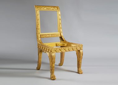 Empire Carved Giltwood Chair