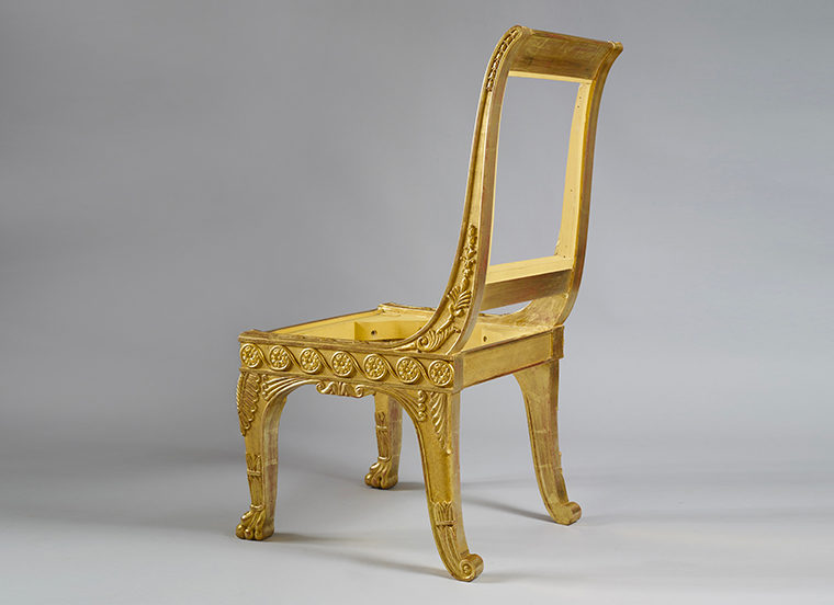 Empire Carved Giltwood Chair