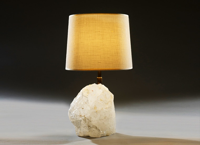 Jean-Michel Frank style Rock Crystal Lamp