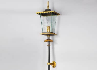 Gilbert Poillerat style Torch Wall Light