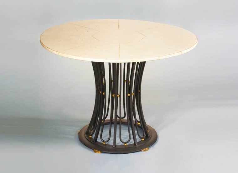 Gilbert Poillerat style Dining Table Lacquer Top