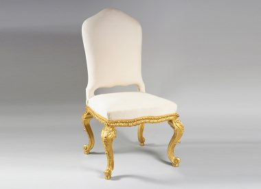 Italian Rococo Giltwood Dining Chair