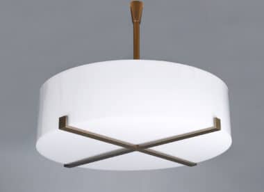 Jacques Quinet style Chandelier Drum