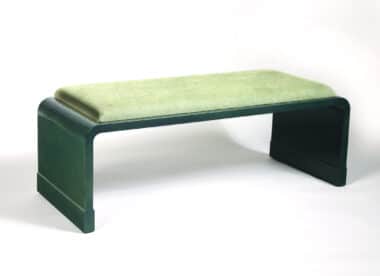 Jean Dunand style lacquer bench