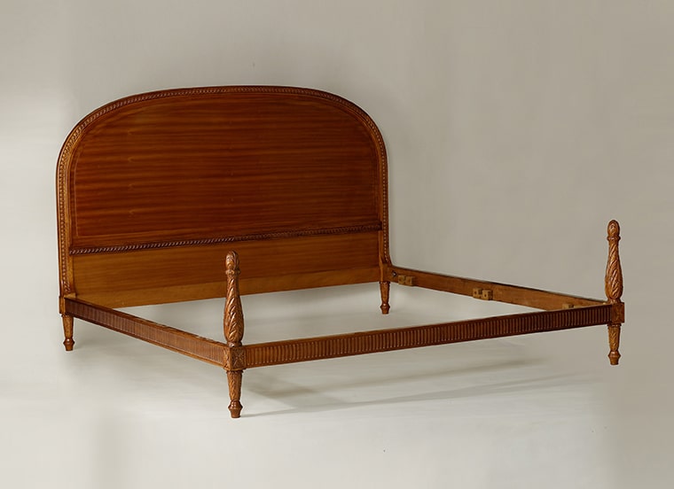 Louis XVI style mahogany bed