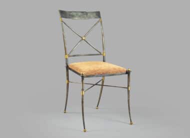 Maison Jansen style Metal Chair