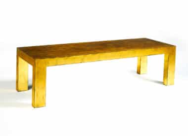 Marc Du Plantier style Gold Leaf Coffee Table 1
