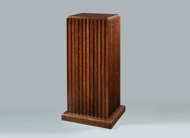 Ruhlmann style Art Deco Oak Pedestal