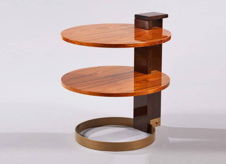 André Sornay style Side Table Rosewood Walnut