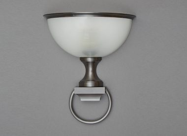 André Arbus style wall light glass cup