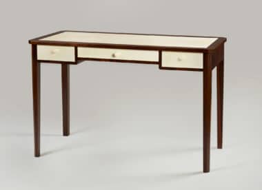 Art Deco Desk Ebony Parchment