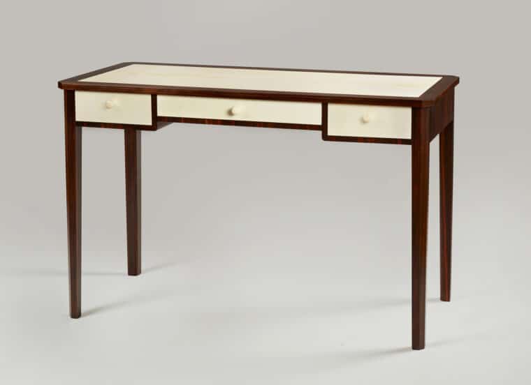 Art Deco Desk Ebony Parchment
