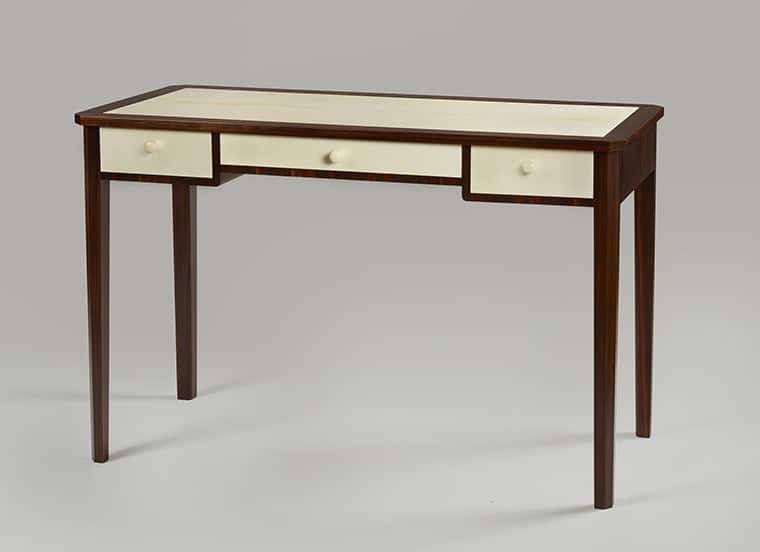 Art Deco Desk Ebony Parchment