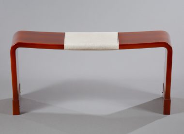 Eileen Gray style lacquer bench curve