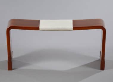 Eileen Gray style lacquer bench curve