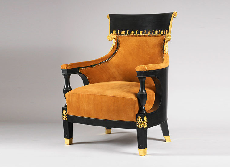 French Empire style bergere gondole