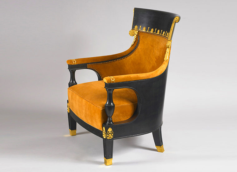 French Empire style bergere gondole