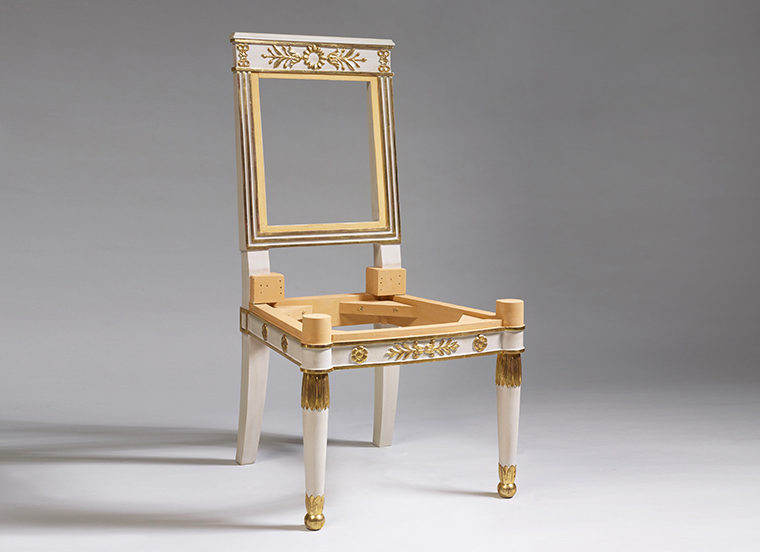 Empire carved side chair Louvre