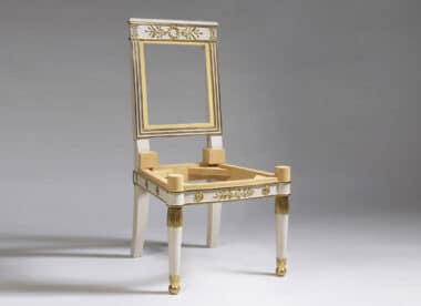 Empire carved side chair Louvre