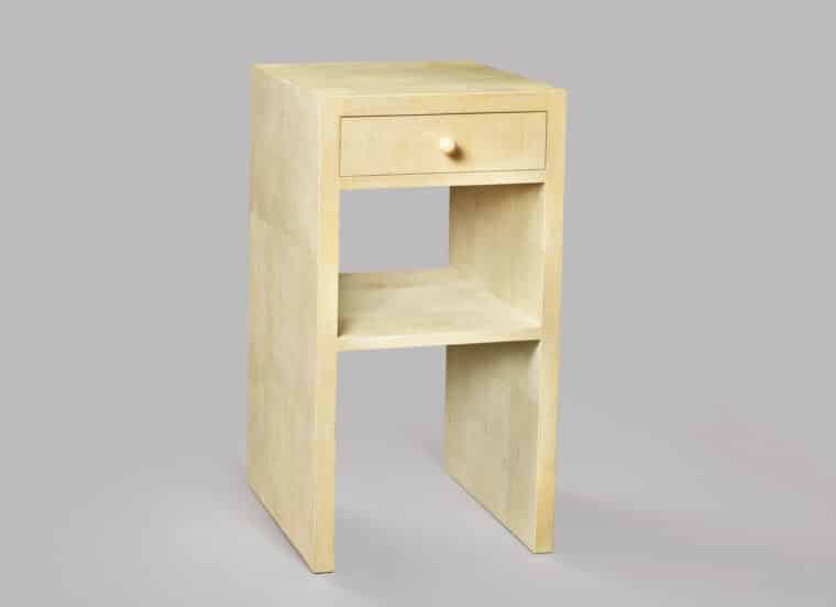 Jean-Michel Frank style bedside table shagreen
