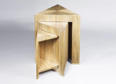 Jean-Michel Frank style Nesting Table Straw