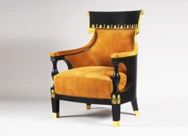 French Empire style bergere gondole