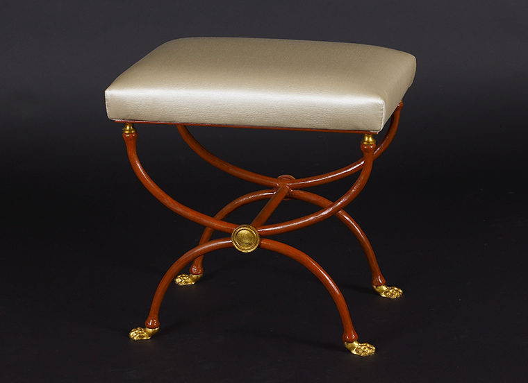 Maison Jansen Neoclassical Stool Lion