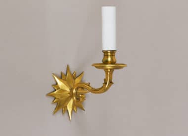 Maison Jansen style bronze wall light Star