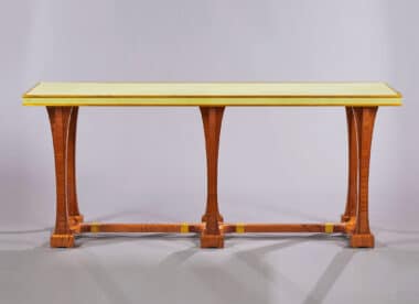 Maison Jansen Style Sycamore Shagreen Console