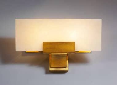 Ruhlmann style wall light alabaster