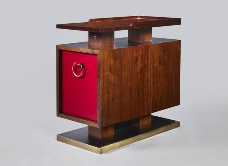Dupre Lafon Walnut Side Table